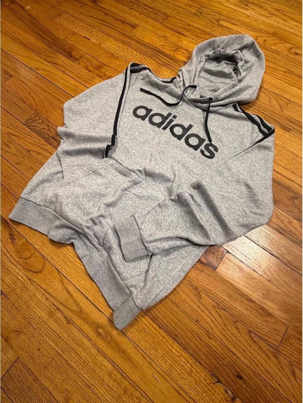 Adidas Men's Grey Hoody